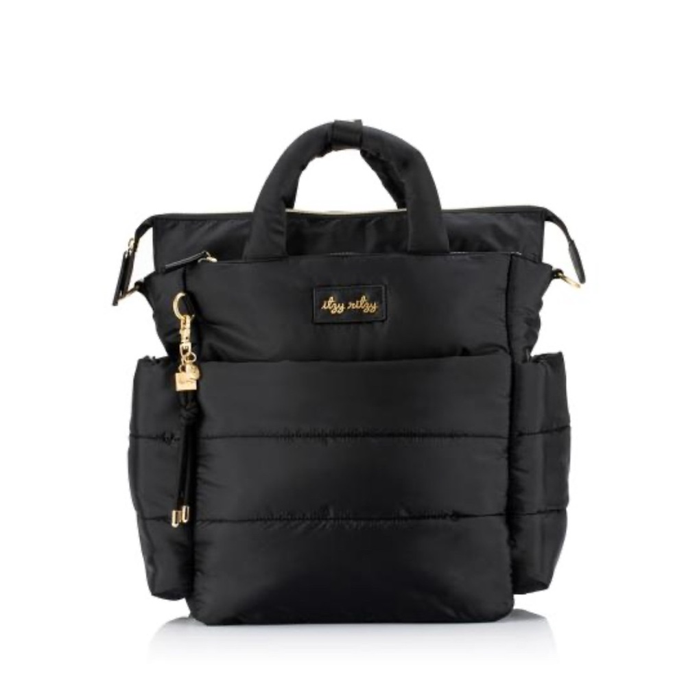 Itzy Ritzy Puffer Diaper Bag l Black